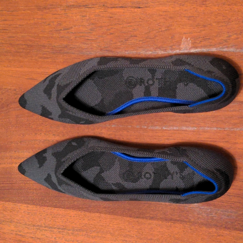 Rothy's The Point Dark Camo Grey